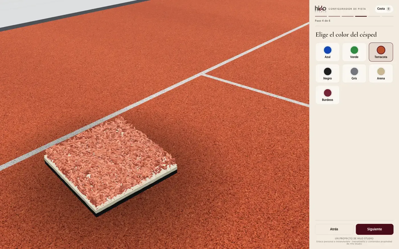 Configurador 3D de pistas de pádel — imagen 3